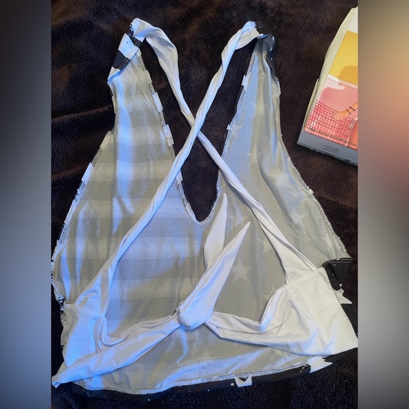 Mapale Vintage Stars and Stripes crop top! Top only! - Picture 3 of 5